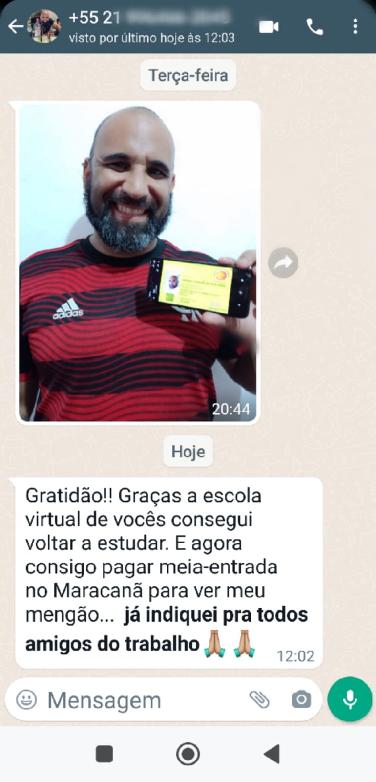 Depoimento de estudante 2